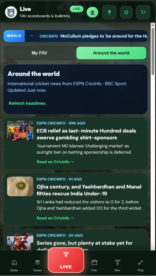 Club news